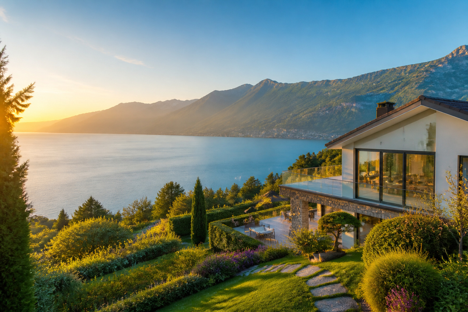 Villa de reve a evian les bains vue sur le leman