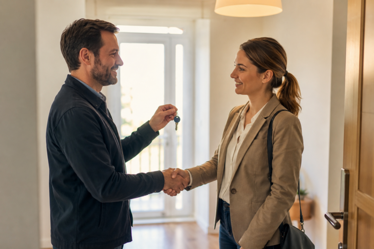 Remise des cles d un logement entre bailleur et locataire