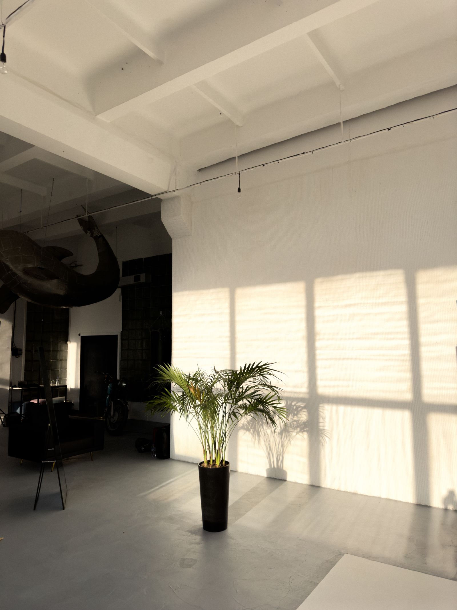 Interieur loft amenage en studio